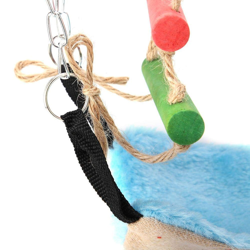 Pet Climbing Rope Net, Bird Climbing Rope Ladder Small Animal Ferret Parrot Rat Bird Swing Rope Hanging Net Cage Pets Swing Bed Toy for Birds Rats Hamster Small Animal Habitat Decor - PawsPlanet Australia