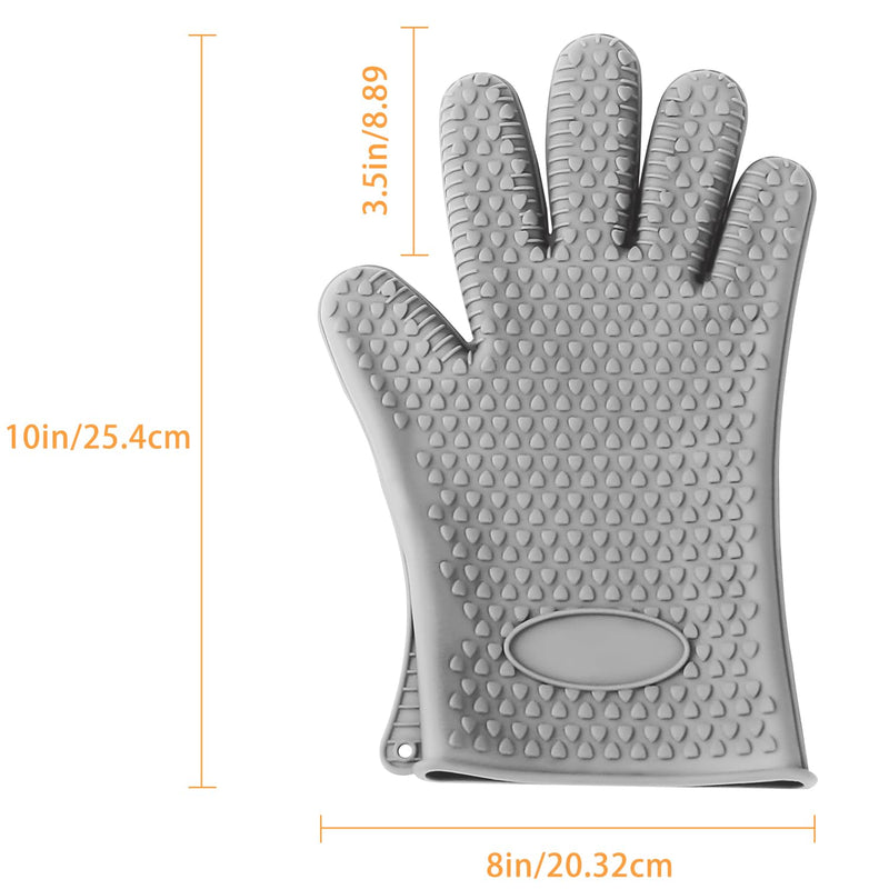 Pet Hair Remover Gloves - Sticker Gloves Clean Pet Hair on Furniture with Ease, Suitable for Soft and Irregular Surfaces. Such as Sofas, Pillows, Mattresses, Cat Trees. (Silicone, Grey(2 PCS) Grey(2 Pcs) Silicone - PawsPlanet Australia