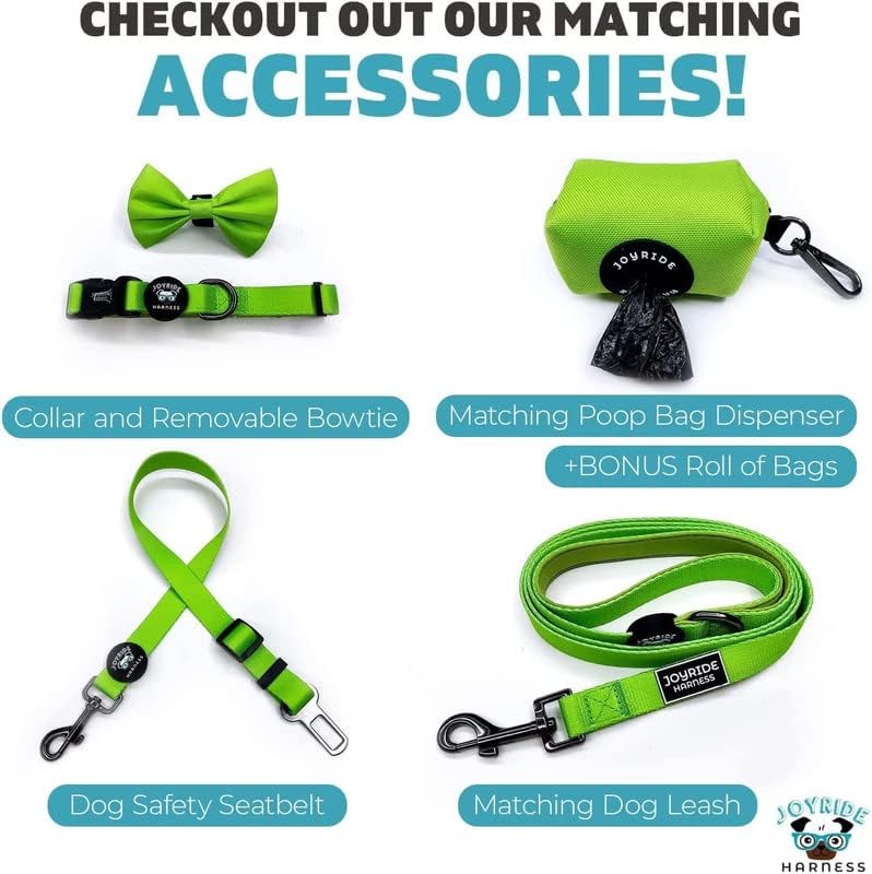 Joyride Harness Dog Safety Seat Belt - 23.5 x 1 in, Adjustable Car Safety Buckle, Thick Heavy Duty Nylon, Secure and Convenient Vehicle Latch, Variety of Colors Available Rose Red - PawsPlanet Australia
