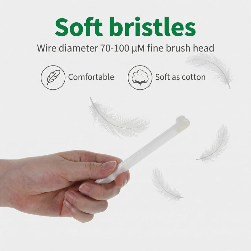 3Pcs Cat Toothbrush Small Dog Toothbrush Soft Bristles Teeth Cleaner Dental Care for Puppy Kitten Pet Oral Hygiene Deep Clean(White, Gray, Green)