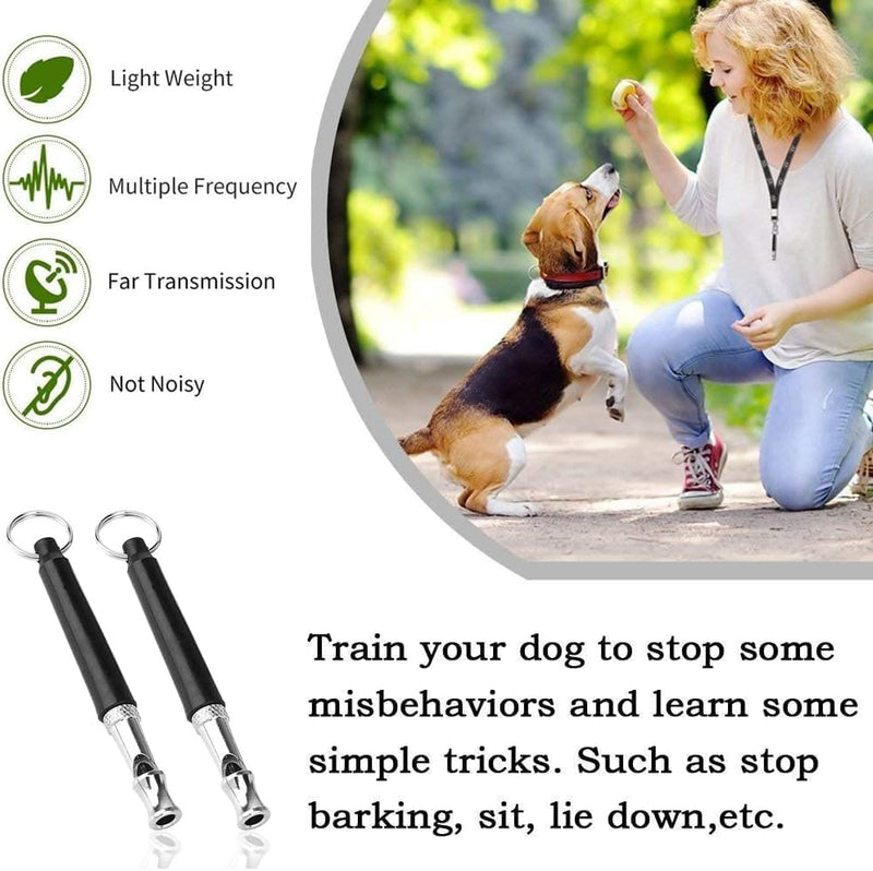 Dog Whistle to Stop Barking, Adjustable Ultrasonic Training Tool, Silent Bark Control Device for Dogs - PawsPlanet Australia