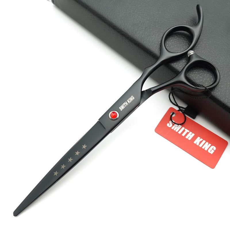 7.0 inches Professional Dog Grooming Scissors Set Straight & thinning & Curved 4pcs in 1 Set (Black) - PawsPlanet Australia