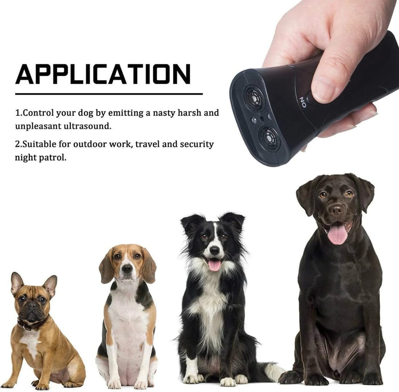 Ultrasonic Dog Bark Deterrent & Training Device – Stops Barking, Jumping & Aggressive Behavior – Safe & Humane Pet Training Tool