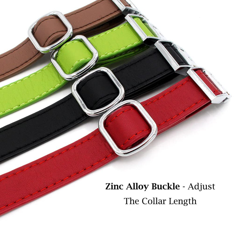 Leather Dog Collar with Quick Release Metal Buckle, Adjustable Heavy Duty Dog Collar for Small Medium Large Dogs (M: Adjustable 10.6-15.7", Width 0.8", Brown) M: Adjustable 10.6-15.7", Width 0.8" - PawsPlanet Australia