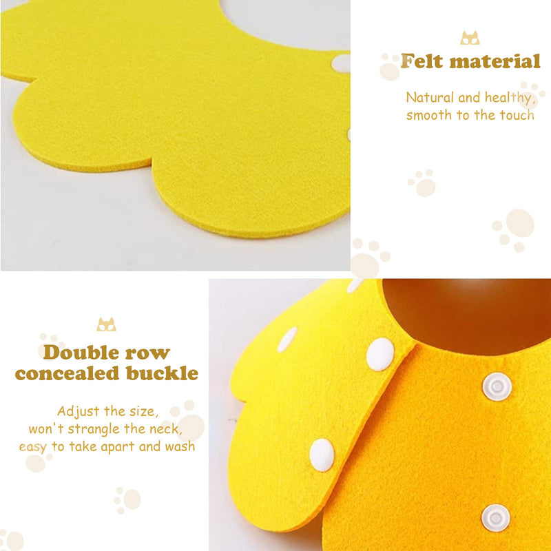 3Pcs Cat Recovery Collar Cat Protection Collar Cones for Cats Sunflower Neck Cat Cone Anti-Licking Recovery Collar to Prevent from Biting Scratching(Pink, Orange, Yellow) (S) - PawsPlanet Australia