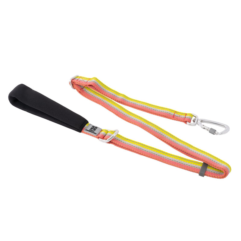 Reflective Dog Leash High-Strength Nylon Webbing&Aircraft Alloy Hooks Adjustable (117-177cm) with Anti-Slip Handle Multi-Color Options (E, S) E/Orange