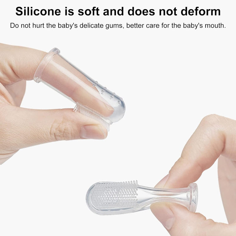 10Pcs White Dog Finger Toothbrush Food Grade Soft Bristles Pet Toothbrush, Soft Silicone Cat Toothbrush Washable and Comfortable Dog Toothbrushes - PawsPlanet Australia