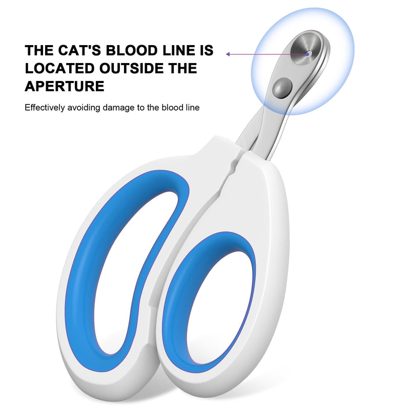 Cat Specific Nail Clipper, Avoiding Excessive Cutting, Suitable for Beginners. It Can Also be Used for Small Animals Such as Birds, Hamsters, Rabbits, Hedgehogs, Ferrets, Guinea Pigs, Etc. blue - PawsPlanet Australia