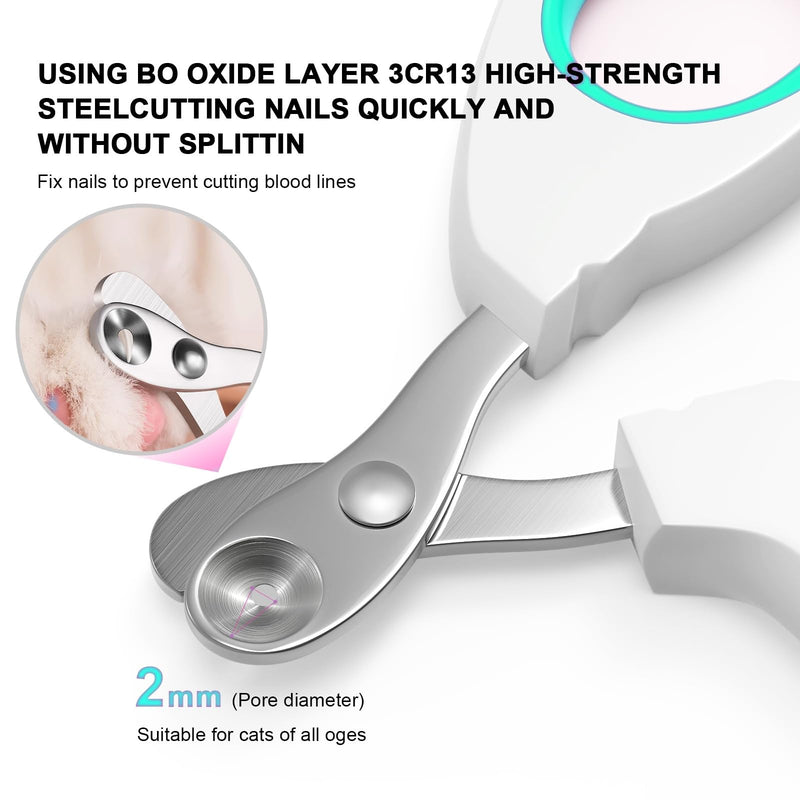 Cat Specific Nail Clipper, Avoiding Excessive Cutting, Suitable for Beginners. It Can Also be Used for Small Animals Such as Birds, Hamsters, Rabbits, Hedgehogs, Ferrets, Guinea Pigs, Etc. green - PawsPlanet Australia