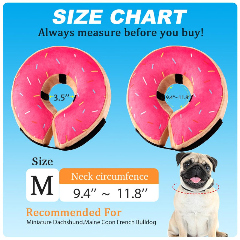 Dog Donut Collar,Dog Neck Recovery E Collar to Stop Licking Dog Recovery Collar Alternative After Surgery,Soft and Comfortable Large/Medium/Small Dogs and Cats Cone Rose Medium - PawsPlanet Australia