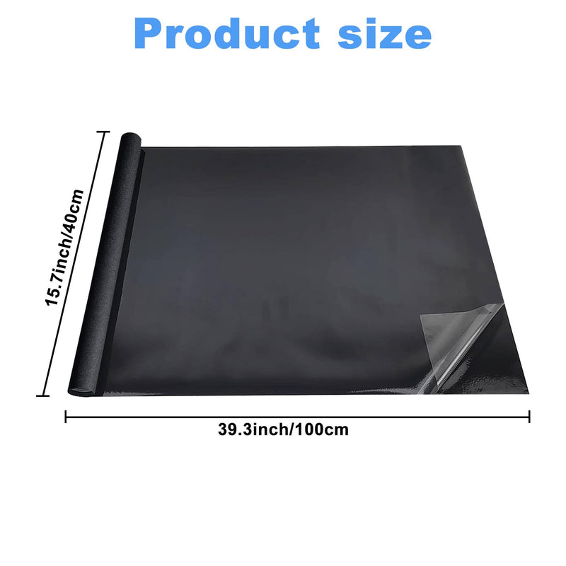 Rainmae 15.7" x 39.3" Aquarium Background, Premium Static Cling Black Fish Tank Background, Fish Backdrop for Aquarium Wallpaper, Vinyl Aquarium Poster Background - PawsPlanet Australia