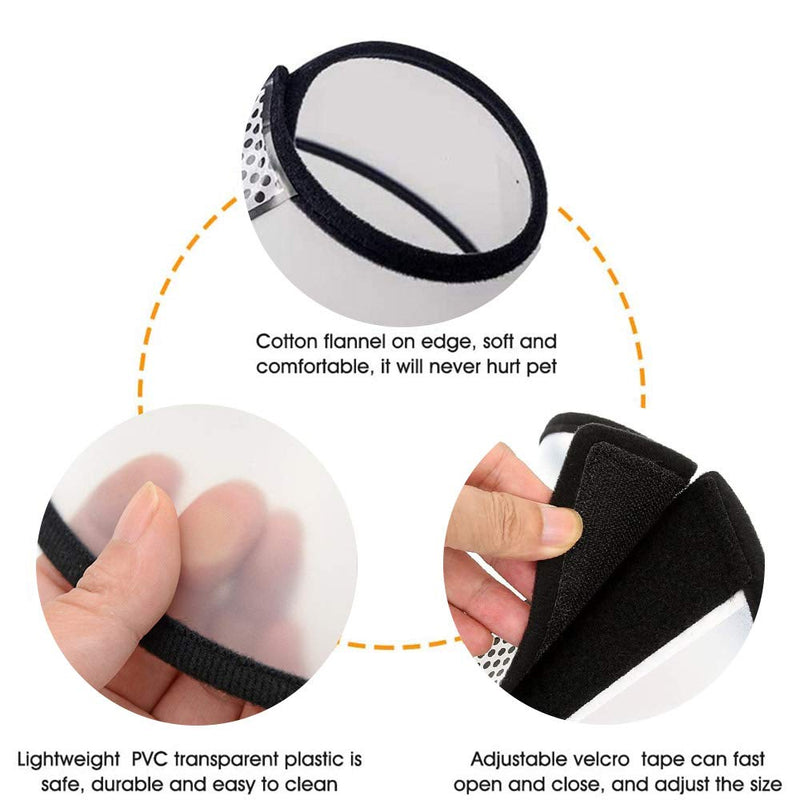 Cat Cone Collar, Pet Cone Dog Recovery Cone for Small Dog Cone After Surgery Anti-Bite Lick Wound Medical, Protective Cat Head Cone Dog Cone Collar Cat E Collar for Cats Puppy(5# Medium) - PawsPlanet Australia