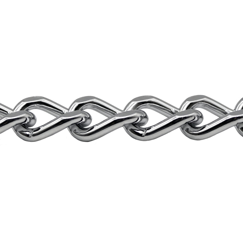 Herm Sprenger Chrome Plated Steel Dog Collar with Short Flat Links Choke Chain Two O-Rings for Small Medium Large Dogs Professional Training Collar Correction Slip Chain Made in Germany (28in (70cm)) 28in (70cm) - PawsPlanet Australia