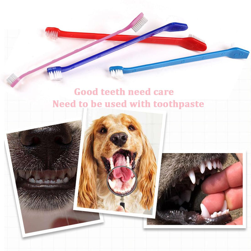Small Dog and Cat Toothbrush, Pack of 8 Small Dog Pet Toothbrush, Cat Toothbrush, Mini Toothbrush, Dental Care for Dogs, Oral Hygiene, Deep Clean Pet Teeth, for Puppies