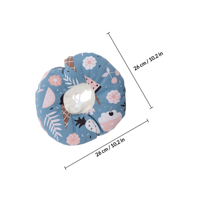 Hemobllo Breathable Cotton Protective Collar for Cats Soft Conical Recovery Collar Prevents Licking and Chewing Comfortable While Eating For Postoperative Care