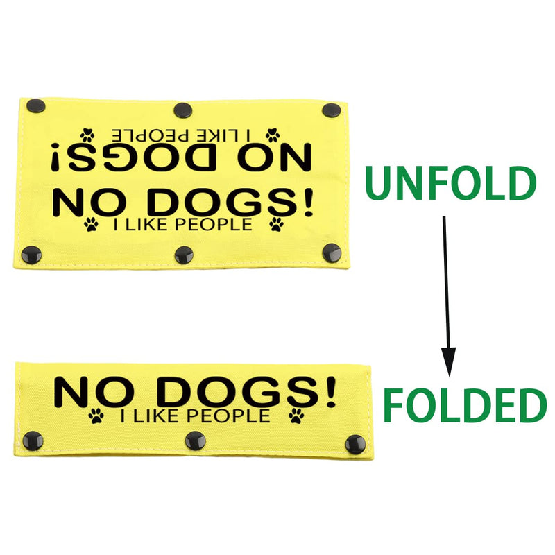 JXGZSO No Dogs I Like People Reactive Puppy Leash Wrap Give Me Space Dog Leash Wrap Rescue Dog Lead Cover (I Like People DLS) I LIKE PEOPLE DLS - PawsPlanet Australia