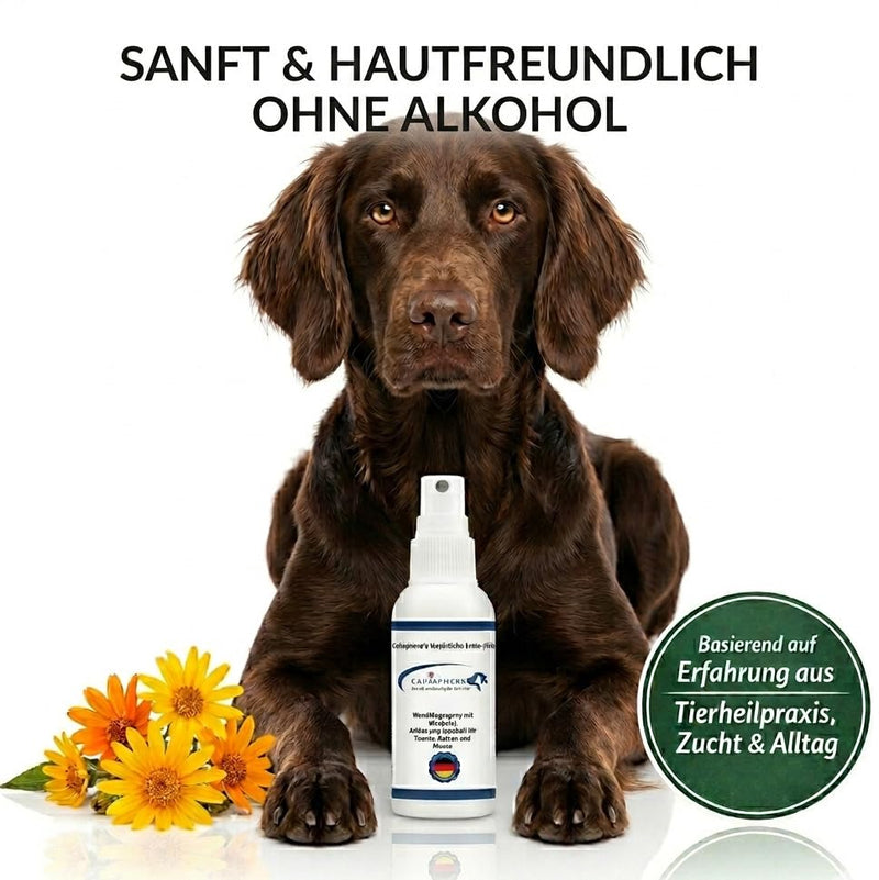 Pet Wound Care Spray - Natural Wound Spray for Dogs & Cats - Antiseptic, Cooling & Itch Relief - Ideal for Hot Spots, Insect Bites & Skin Irritations