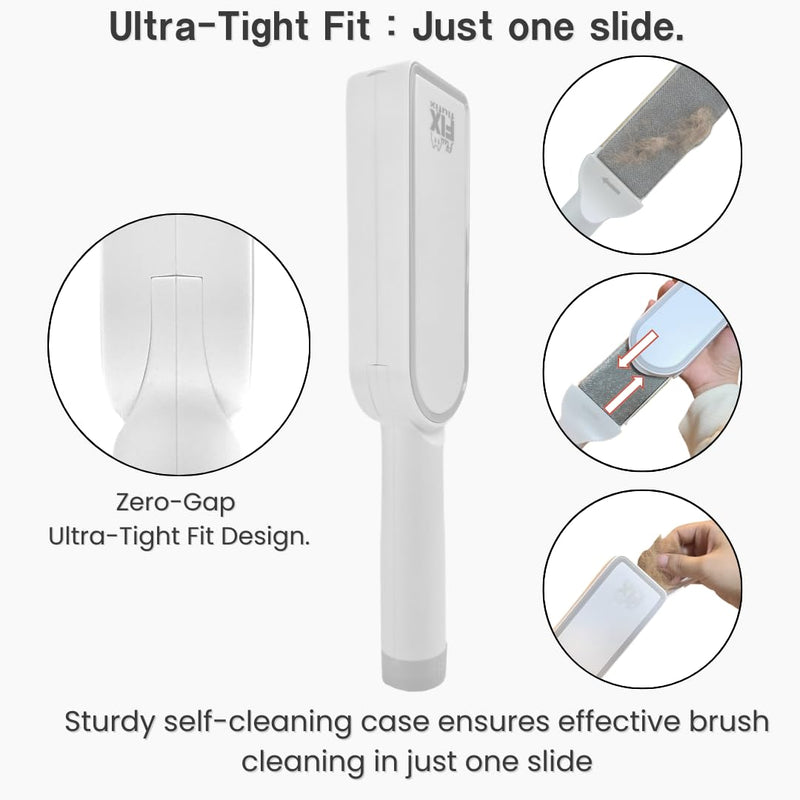 SufurLint 4-in-1 Pet Hair Remover & Grooming Brush - Multi-Functional Cat Deshedding Tool, Reusable Lint Roller for Furniture and Clothing, Professional Pet Massage & Cleaning Brush for Dogs & Cats - PawsPlanet Australia