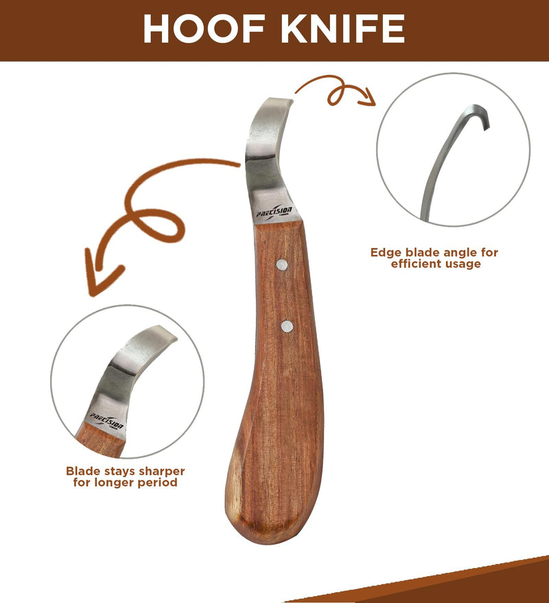 Farrier Tools Super Sharp Hoof Knife - Brown and Black Hoof Knife