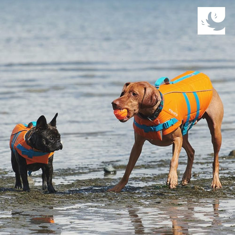 RC Pets Tidal Life Vest, Adjustable Dog Life Jacket, Orange/Teal, XX-Small XXS 1 - PawsPlanet Australia