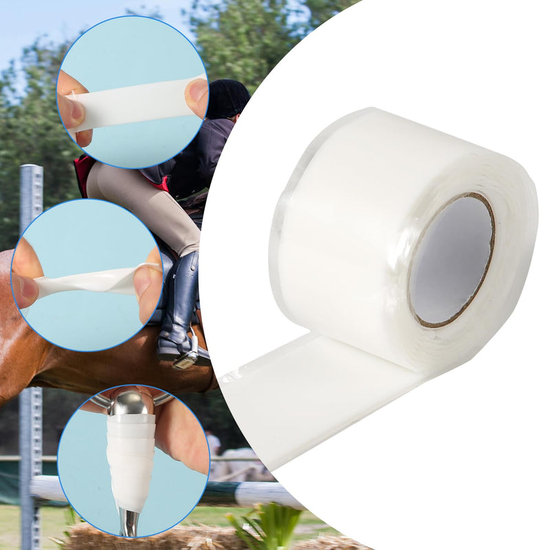 3 Rolls Horse Bit Wrap Tape, Elastic Horse Bit Guards Protector for Equines Equestrian, Silicone Horse Bit Accessories Protection for Horses Bit Care Supplies - PawsPlanet Australia