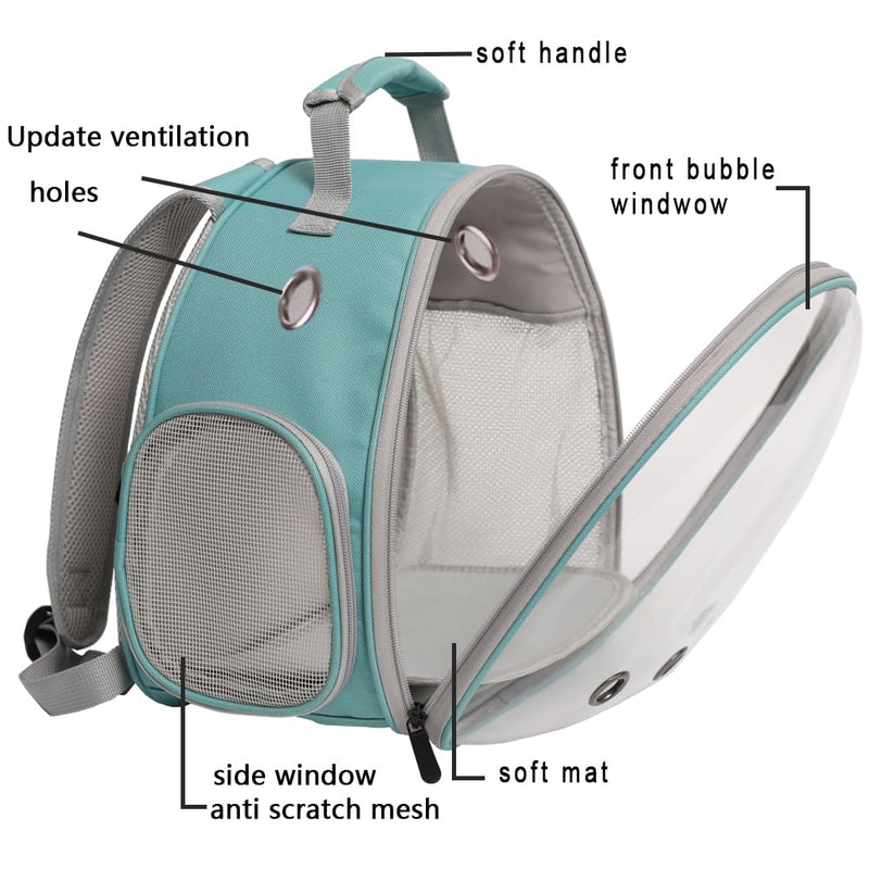 Guinea Pig Carrier,Guinea Pig Carrier for 2,Reptile Travel Carrier for Lizards Sugar Glider Hedgehog Rat Parrot Birds Blue Backpack+LSH Grey - PawsPlanet Australia