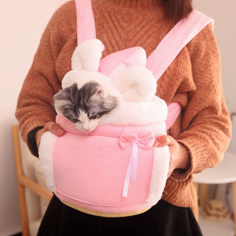 Cat Backpack Front Carrier Dog Carriers for Small Dogs Backpack Front Dogs Backpack Carry On Dogs Backpack Carrier Pink #M - PawsPlanet Australia