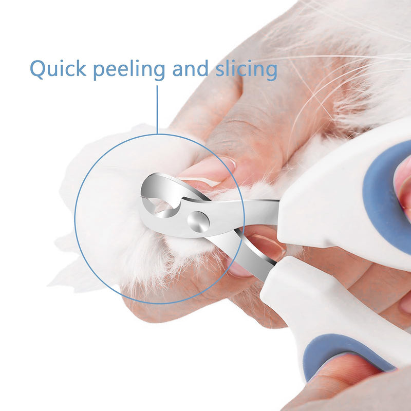 Cats & Dogs Pets Nail Clippers & Trimmers Rabbit Nail Clippers cat Nail Clippers for Indoor Cats cat Claw Clippers with Safety Guard Professional Grooming Tool for Cat Kitten Small Blue - PawsPlanet Australia