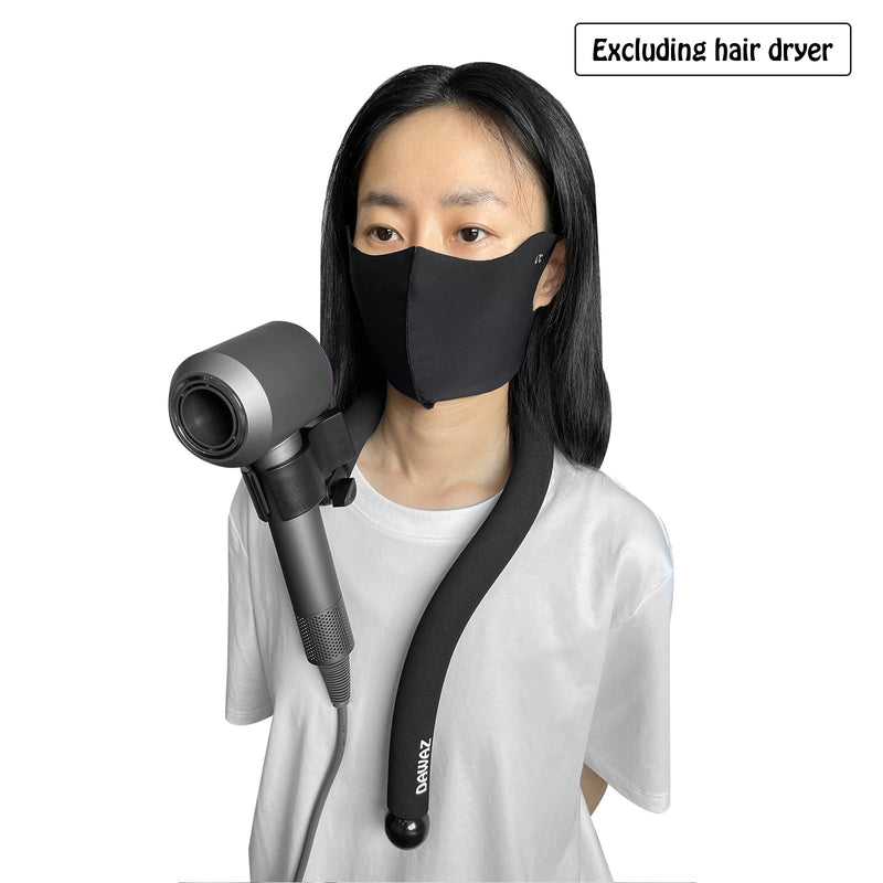 DAWAZ pet Grooming Dog Hair Dryer Water Blowing Machine Neck Hanging Bracket Universal Adjustment Free Your Hands (D3), BLACK D3 - PawsPlanet Australia