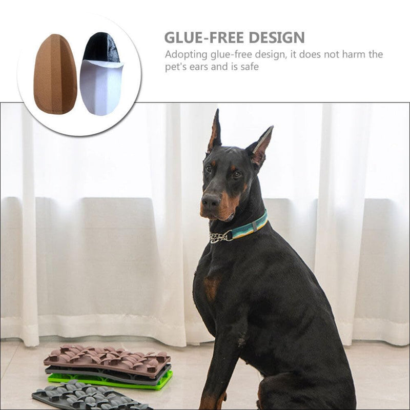 Toddmomy Dog Ear Stand Sticker Up Support Tool Dog Ear Cover Ear Stand Dog Ear Fixed Correction Vertical Holder Doberman Ear Posting Set for Pinscher Dog Samoyed German 6.00X3.00X0.30CM