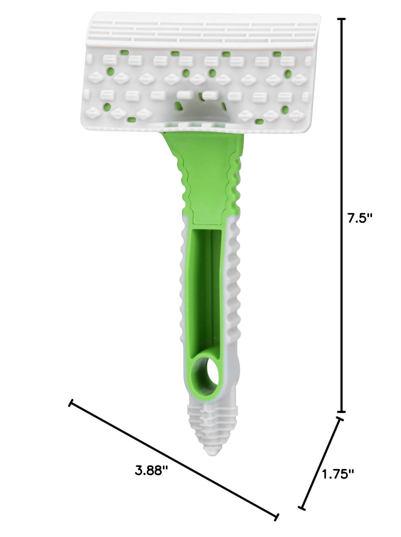 FurDozer X6 Pet Hair Remover & Auto Detailing Tool - Cat & Dog Hair Remover for Carpets, Car Interiors, Couches, Bedding, & Pet Furniture - Reusable Pet Hair Removal Tool for Cat and Dog Fur & Lint Green - PawsPlanet Australia