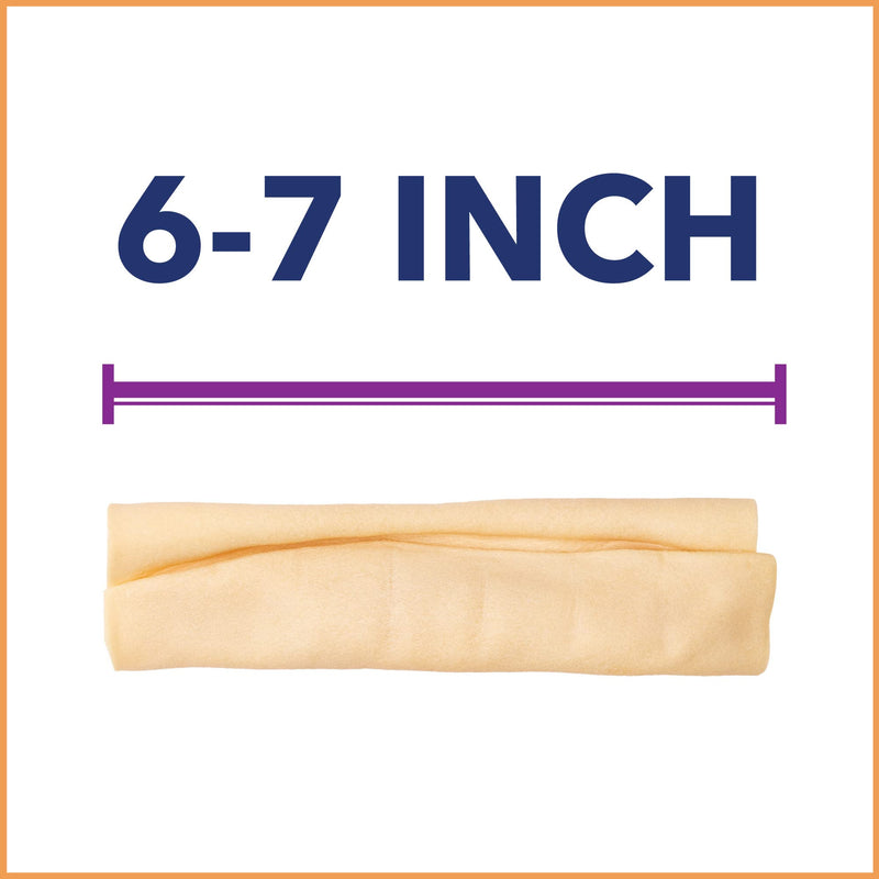 Pet Factory CareChewz Collagen 6-7" Small Wraps Dog Chew Treats - Natural Flavor, 12 Count/1 Pack 12 Count (Pack of 1) - PawsPlanet Australia