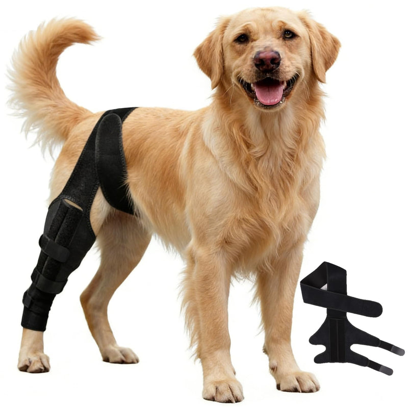 Dog Knee Brace for Torn ACL,Dog ACL Braces with Side Stabilizers,Adjustable Dogs Leg Brace Suitable for 4 Limbs,Dogs Hip Brace for Arthritis Relief, Joint Stability,Reduces Pain and Inflammation L