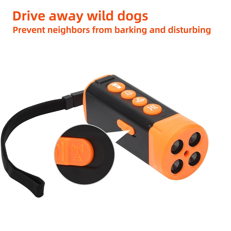 TMoMT Dog Bark Deterrent Device-Ultrasonic Anti-Barking Devices, Up to 50FT Long Range & Rechargeable Bark Control-Safe for Dogs Training-Indoor & Outdoor,Alternative to Collars and Bark Collars