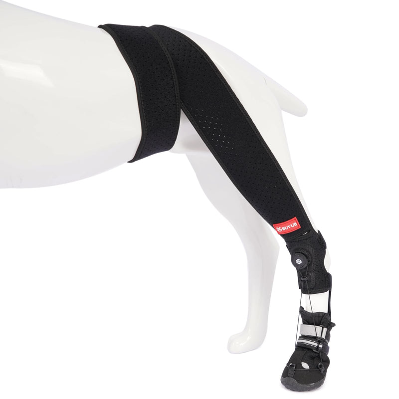 Dog Canine Knuckling Brace Rear Leg Boot with Adjustable Dial for Toe Dragging Cause by Sciatic Nerve Insufficiency, Myelopathy, Herniated Disc (Medium, Size 5) Medium_5