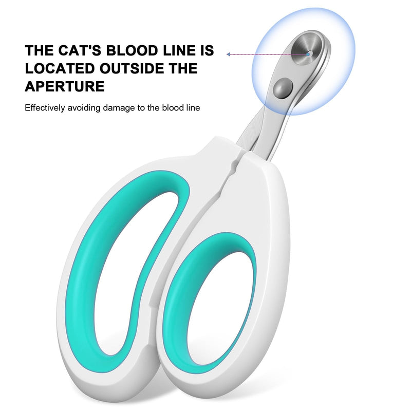 Cat Specific Nail Clipper, Avoiding Excessive Cutting, Suitable for Beginners. It Can Also be Used for Small Animals Such as Birds, Hamsters, Rabbits, Hedgehogs, Ferrets, Guinea Pigs, Etc. green - PawsPlanet Australia