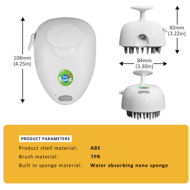 4 in 1 Cat Steam Brush for Shedding, Rechargeable Cat Brush with Steam, Steam Pet Hair Brush for Indoor Cats, Massage, Cleaning, Shedding, Combing & Remove Floating Hair All In One White - Silicone Bristles Standard - PawsPlanet Australia