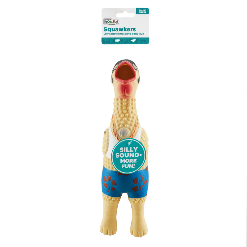 Outward Hound Squawkers Earl Latex Rubber Chicken Interactive Dog Toy, Large - PawsPlanet Australia
