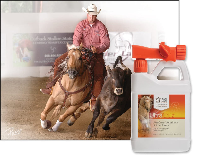 UltraCruz® Veterinary Liniment Wash for Horses, 32 oz with Travel Sprayer - PawsPlanet Australia