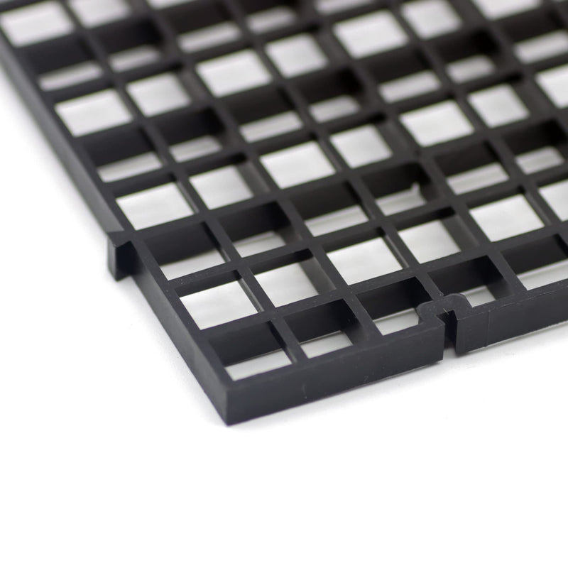 ALEGI Aquarium Plastic Grid Divider Tray Egg Crate,Grid Isolate Board Divider Fish Tank Bottom Black Filter Tray (Black 2 Pcs L) Black 2 Pcs L - PawsPlanet Australia