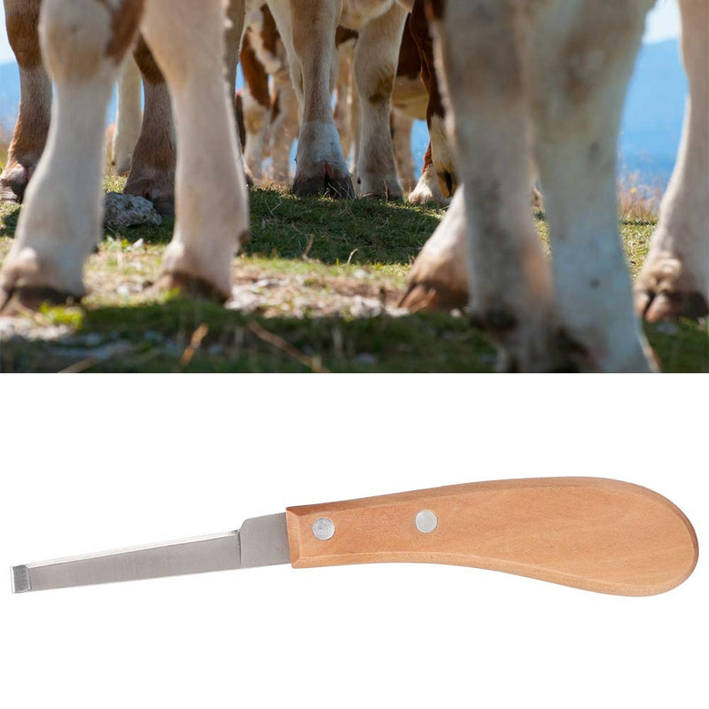 Fdit Straight Blade Shape Horse Hoof Knife Carbon Steel Hoof Knife Trimming Tool for Cattle Horse Use(2#)