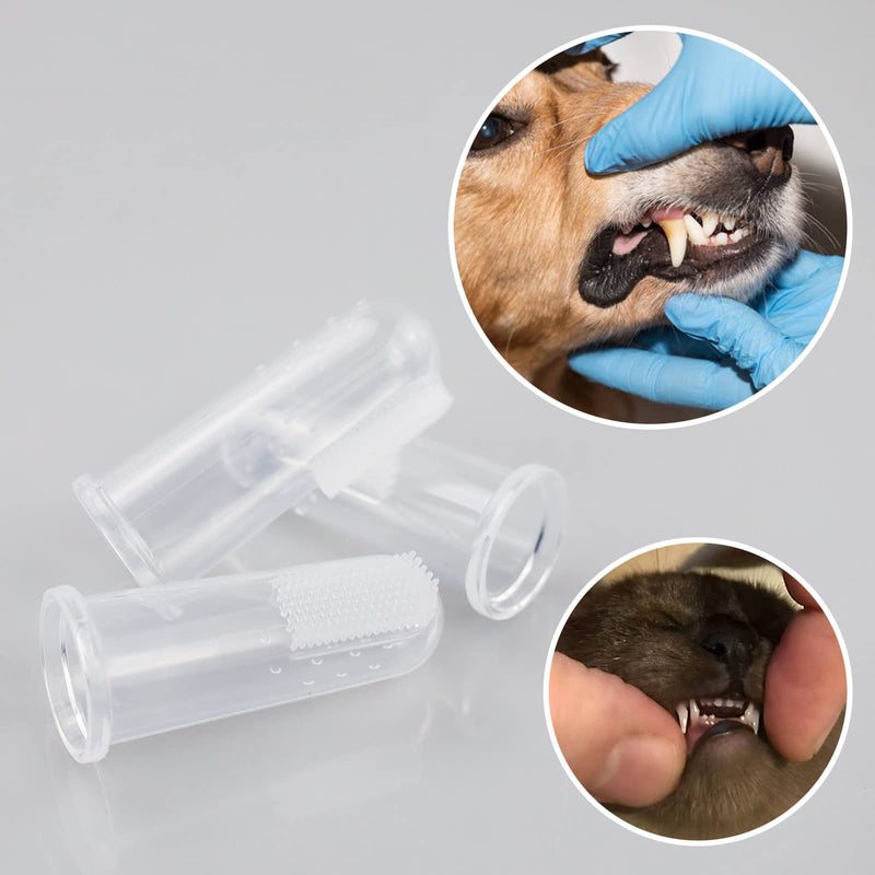 Pack of 14 Soft Silicone Pet Toothbrushes Toothbrush for Dogs Toothbrush for Cats Pet Cleaning
