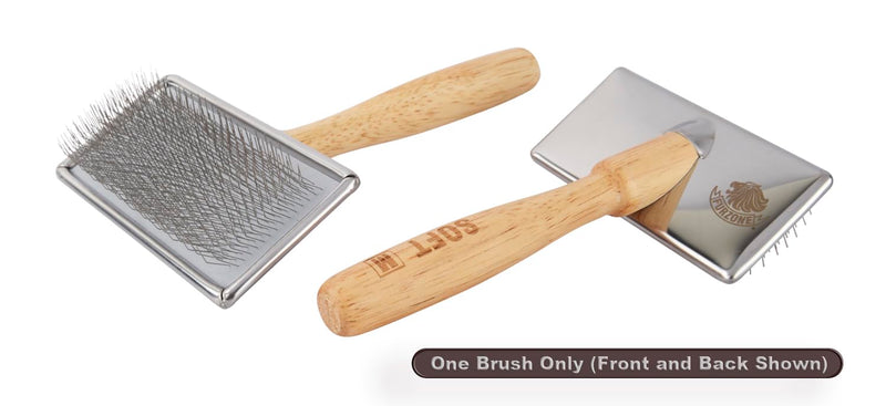 Furzone Slicker Brush for Dogs (Size L) - Stainless Steel Soft Pin Dog Grooming Brush for Dogs M