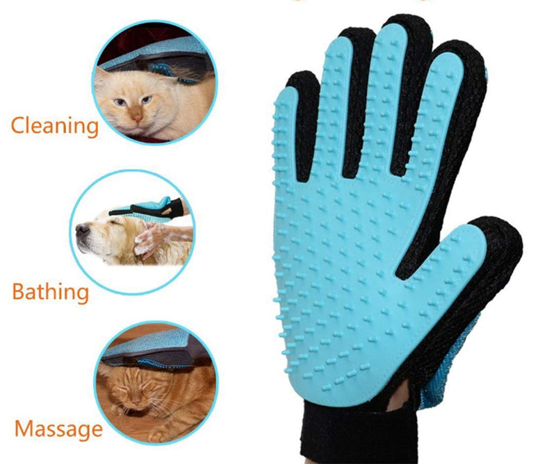 Cat Pet Cleaning Mane Gloves Pet 2PCS Beauty Massage Gloves Silicone Dog Bath Massage Brush