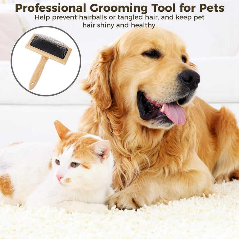 2 PCS Wool Carders, 6.1InchX4.8Inch Hand Carders for Wool, Craft Wool Felt Mixing Tool, Pet Slicker Brush Easy to Use - PawsPlanet Australia