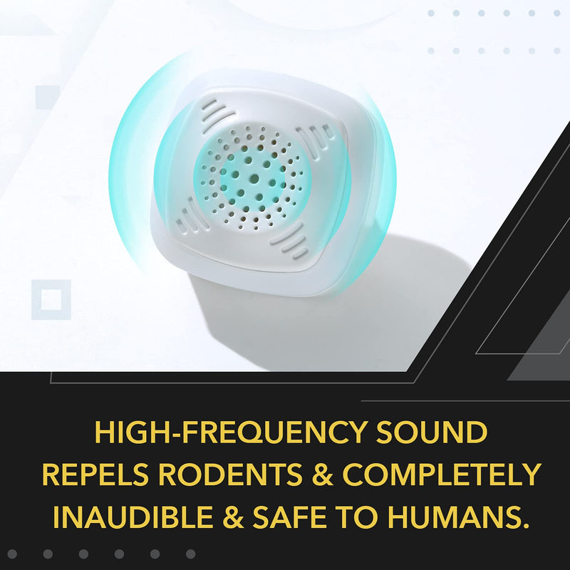 OWLTRA OW-5 Ultrasonic Rodent Repellers 4 Pack, Effectively Repel Rodents While 100% Silent & Safe to Humans and Non-Rodent Pets, White - PawsPlanet Australia