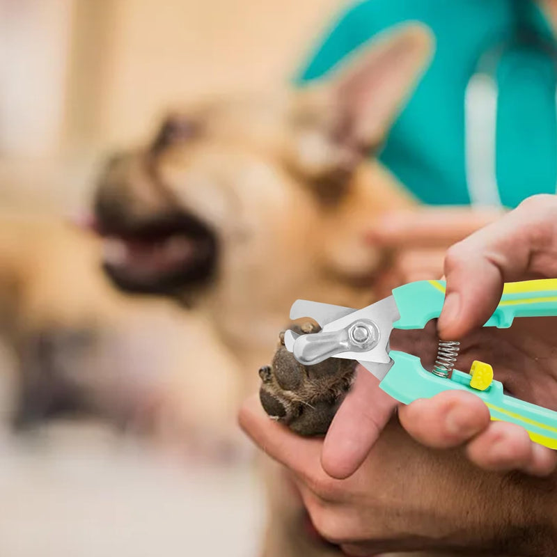 Dog & Cat Pets Pet Nail File, Dog & Cat Nail Clippers and Trimmers, Dog & Cat Nail Trimmers, Pet Nail Clipper with Safety Lock to Avoid Over Cutting, Perfect Grooming Tool Green - PawsPlanet Australia