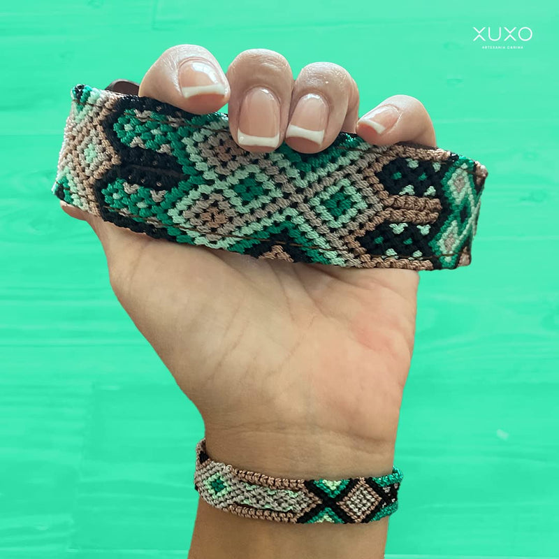 XUXO Dog Collar, Vegan Leather, Handmade, Water Resistant, Durable, Mahahual, XS