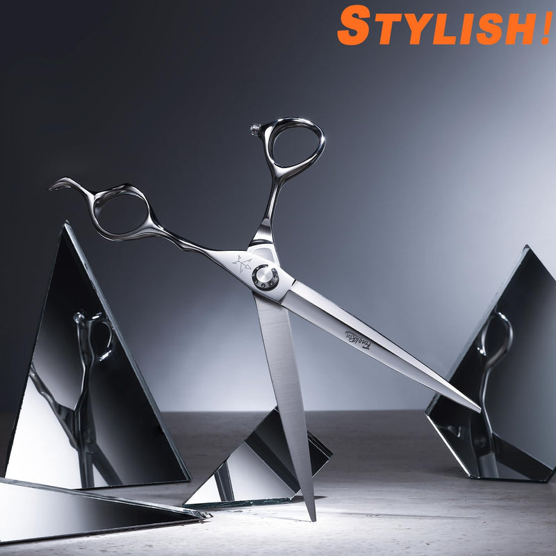 High-end Professional Dog Grooming Scissors Pet Grooming Shears 7.5 Inches Extremely Very Sharp Made Of Stainless Steel Alloy By Hand For Dog Cat Groomer (Shears, 7.5 Inch) - PawsPlanet Australia