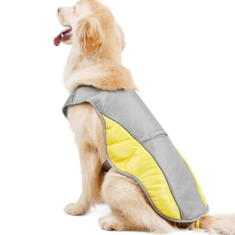 Dog Cooling Vest Harness Outdoor Puppy Cooler Jacket Reflective Safety Sun-proof Pet Hunting Coat, Best for Small Medium Large Dogs (XXL(Chest 29.2"-35.4")) XXL(Chest 29.2"-35.4")